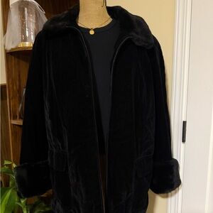 Soda Luxurious Black Teddy Jacket